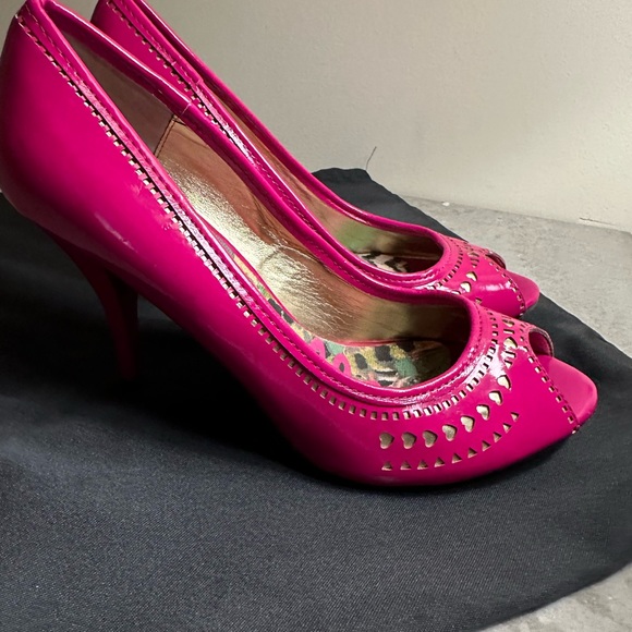 Pink Sam Edelman peep toe heels - Barbie core! - Picture 5 of 6